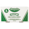 Classpack Regular Crayons, 8 Colors, 800/Box