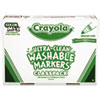 <strong>Crayola®</strong><br />Ultra-Clean Washable Marker Classpack, Broad Bullet Tip, 8 Assorted Colors, 200/Box