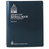 Single Entry Monthly Payroll (50 Employee) Record, Double-Page 7-Column Format, Blue Cover, 11 x 8.5 Sheets, 128 Sheets/Book