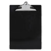 <strong>Saunders</strong><br />Recycled Plastic Clipboard with Ruler Edge, 1" Clip Capacity, Holds 8.5 x 11 Sheets, Black