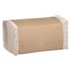 100% Recycled Folded Paper Towels, 1-Ply, 8.62 X 10 1/4, Natural, 334/pk,12pk/ct