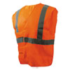 Class 2 Safety Vests, Standard, Orange/Silver