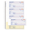 TOPS Money/Rent Receipt Book, Two-Part Carbon, 7 x 2.75, 4 Forms/Sheet, 200 Forms Total