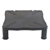 Monitor Stand, 13.25" X 13.5" X 2" To 4", Black, Supports 60 Lbs