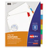 <strong>Avery®</strong><br />Insertable Big Tab Dividers, 8-Tab, 11.13 x 9.25, White, Assorted Tabs, 1 Set