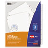 <strong>Avery®</strong><br />Insertable Big Tab Dividers, 8-Tab, 11.13 x 9.25, White, Clear Tabs, 1 Set