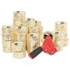 3750 Commercial Grade Packaging Tape With St-181 Pistol-Grip Dispenser, 3" Core, 1.88" X 54.6 Yds, Clear, 36/carton