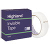 INVISIBLE PERMANENT MENDING TAPE, 3" CORE, 1" X 72 YDS, CLEAR