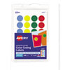 <strong>Avery®</strong><br />Printable Self-Adhesive Removable Color-Coding Labels, 0.75" dia, Assorted Colors, 24/Sheet, 42 Sheets/Pack, (5472)