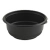 MicroRaves Incredi-Bowl Base, 20 oz, 5.75" Diameter x 2.43"h, Black, Plastic, 250/Carton