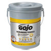 <strong>GOJO®</strong><br />Scrubbing Towels, Hand Cleaning, 2-Ply, 10.5 x 12, Silver/Yellow, 72/Bucket, 6/Carton
