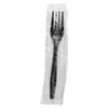 <strong>Boardwalk®</strong><br />Heavyweight Wrapped Polypropylene Cutlery, Fork, Black, 1,000/Carton