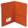Two-Pocket Folder, Textured Paper, 100-Sheet Capacity, 11 X 8.5, Orange, 25/box