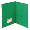 Two-Pocket Folder, Textured Paper, 100-Sheet Capacity, 11 X 8.5, Green, 25/box