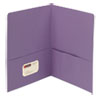 Two-Pocket Folder, Textured Paper, 100-Sheet Capacity, 11 X 8.5, Lavender, 25/box