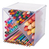 Stackable Cube Organizer, X Divider, 6 X 7 1/8 X 6, Clear