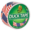 Colored Duct Tape, 3" Core, 1.88" X 10 Yds, Red/white/blue Us Flag