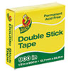 Permanent Double-Stick Tape, 1" Core, 0.5" X 75 Ft, Clear