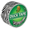 Colored Duct Tape, 3" Core, 1.88" X 10 Yds, Black/white Zebra