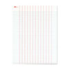 Data Pad with Plain Column Headings, Data/Lab-Record Format, 13 Columns, 8.5 x 11, White, 50 Sheets