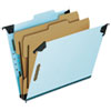 Hanging Classification Folders With Dividers, Letter Size, 2 Dividers, 2/5-Cut Tab, Blue