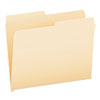 Manila File Folders, 1/2-Cut Tabs: Assorted, Letter Size, 0.75" Expansion, Manila, 100/Box