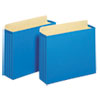 FILE CABINET POCKETS, 3.5" EXPANSION, LETTER SIZE, BLUE, 10/BOX