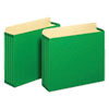 FILE CABINET POCKETS, 3.5" EXPANSION, LETTER SIZE, GREEN, 10/BOX