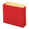 FILE CABINET POCKETS, 3.5" EXPANSION, LETTER SIZE, RED, 10/BOX