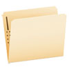 MANILA FOLDERS WITH ONE FASTENER, STRAIGHT TAB, LETTER SIZE, 50/BOX