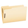 Manila Fastener Folders, 1/3-Cut Tabs: Assorted, 2 Fasteners, Legal Size, Manila Exterior, 50/Box