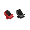 R14772 Compatible Ink Rollers, Black/red, 2/pack