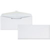 Business Envelope, Diagonal Seam, #10, Commercial Flap, Gummed Closure, 4.13 x 9.5, White, 500/Box