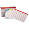 <strong>Oxford™</strong><br />Color Coded Ruled Index Cards, 3 x 5, Assorted Colors, 100/Pack