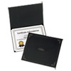 Certificate Holder, 11.25 x 8.75, Black, 5/Pack