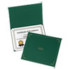 Certificate Holder, 11.25 x 8.75, Green, 5/Pack