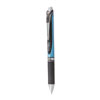 EnerGel RTX Gel Pen, Retractable, Fine 0.5 mm Needle Tip, Black Ink, Silver/Black Barrel