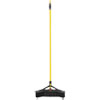 Maximizer Push-To-Center Broom, Pvc Bristles,18 X 58.13, Steel Handle, Yellow/black