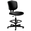 <strong>HON®</strong><br />Volt Series Leather Adjustable Task Stool, Supports Up to 275 lb, 22.88" to 32.38" Seat Height, Black