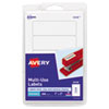 <strong>Avery®</strong><br />Removable Multi-Use Labels, Inkjet/Laser Printers, 1 x 3, White, 5/Sheet, 50 Sheets/Pack, (5436)