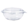 Tamper-Resistant, Tamper-Evident Bowls with Dome Lid, 8 oz, 5.5" Diameter x 2.1"h, Clear, Plastic, 240/Carton