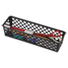 Recycled Supply Basket, Plastic, 10.13 x 3.06 x 2.38, Black, 3/Pack