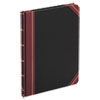 Extra-Durable Bound Book, Single-Page 5-Column Accounting, Black/Maroon/Gold Cover, 10.13 x 7.78 Sheets, 150 Sheets/Book