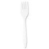 <strong>Dart®</strong><br />Style Setter Mediumweight Plastic Forks, White, 1000/Carton