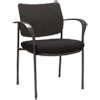 Alera Iv Series Guest Chairs, Fabric Back/seat, 24.8" X 22.83" X 32.28", Black, 2/carton