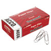 Paper Clips, Jumbo, Smooth, Silver, 100 Clips/Box, 10 Boxes/Pack