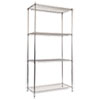 <strong>Alera®</strong><br />NSF Certified Industrial Four-Shelf Wire Shelving Kit, 36w x 18d x 72h, Silver