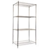 <strong>Alera®</strong><br />NSF Certified Industrial Four-Shelf Wire Shelving Kit, 36w x 24d x 72h, Silver