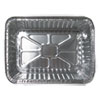 <strong>Durable Packaging</strong><br />Aluminum Closeable Containers, 2.25 lb Oblong, 8.69 x 6.13 x 2.13, Silver, 500/Carton