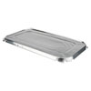 <strong>Durable Packaging</strong><br />Aluminum Steam Table Lids, Fits One-Third Size Pan, 6.56 x 12.69, 100/Carton